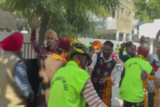 The cycle rally started by CM Mann from Mohali reached Amritsar