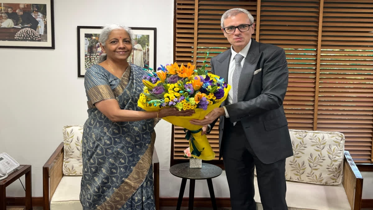 Omar Abdullah met Nirmala Sitharaman in New Delhi to discuss key financial matters concerning Jammu and Kashmir.