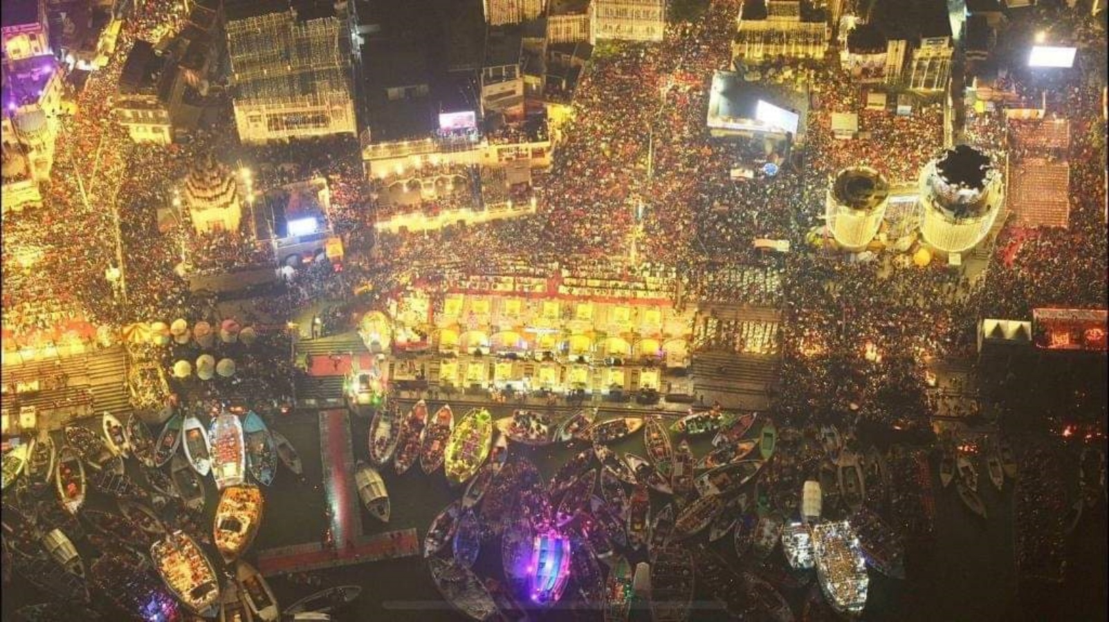 Varanasi gears up for dev Deepwali on Kartik Purnima, featuring 17 lakh diyas, Ganga Aarti, and multimedia shows, with heightened security and crowd management.