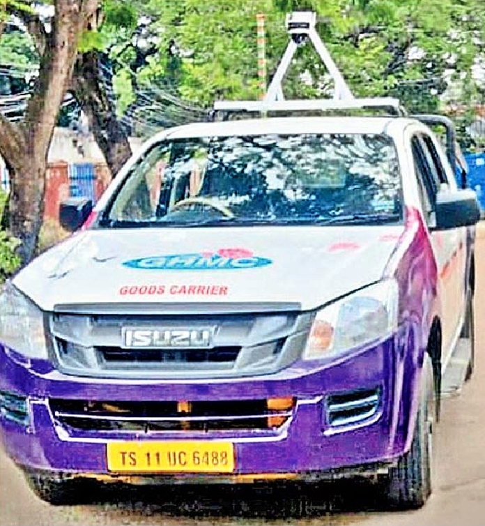 GHMC Surveillance Vehicle For Garbage