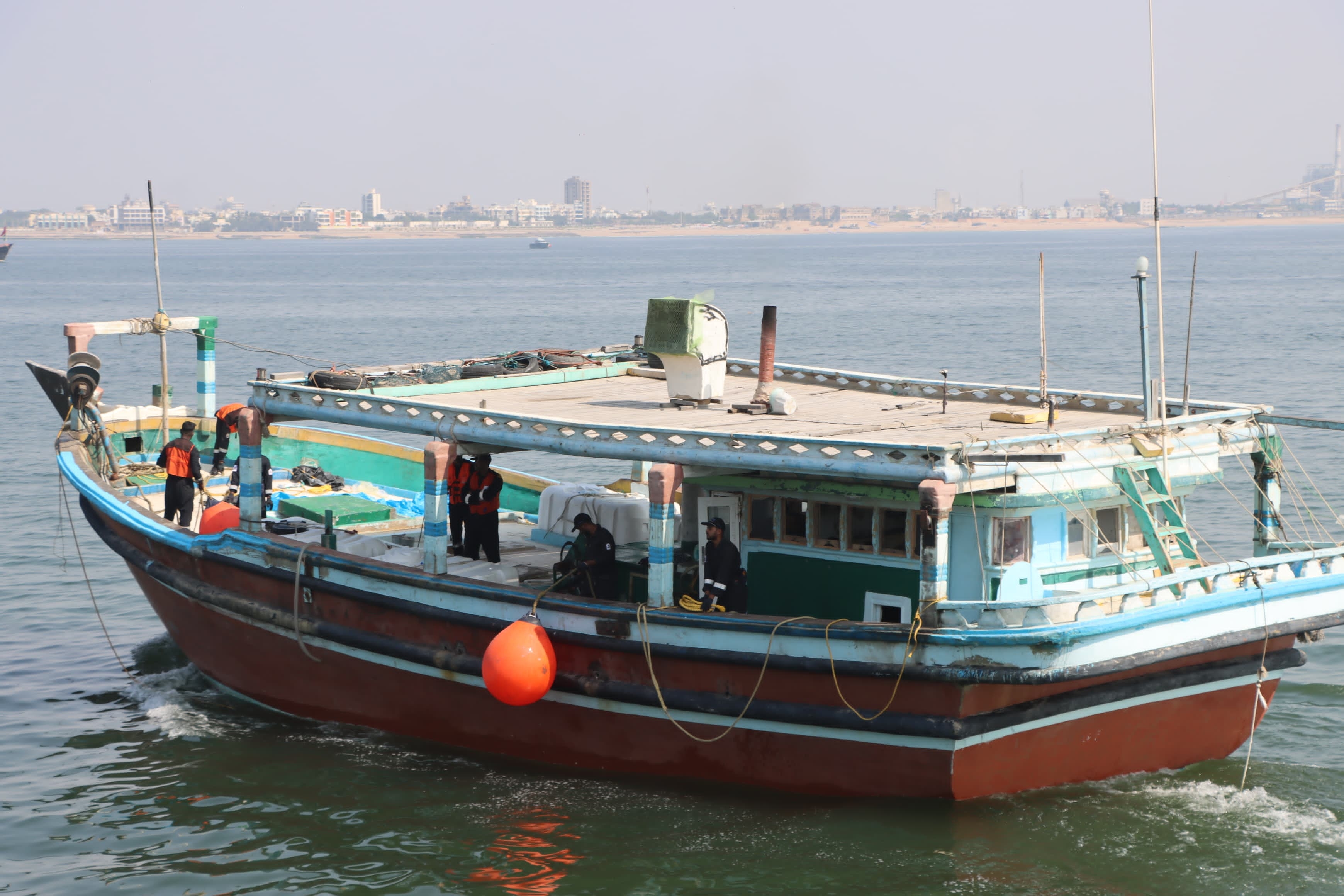 A boat in which drugs was transported