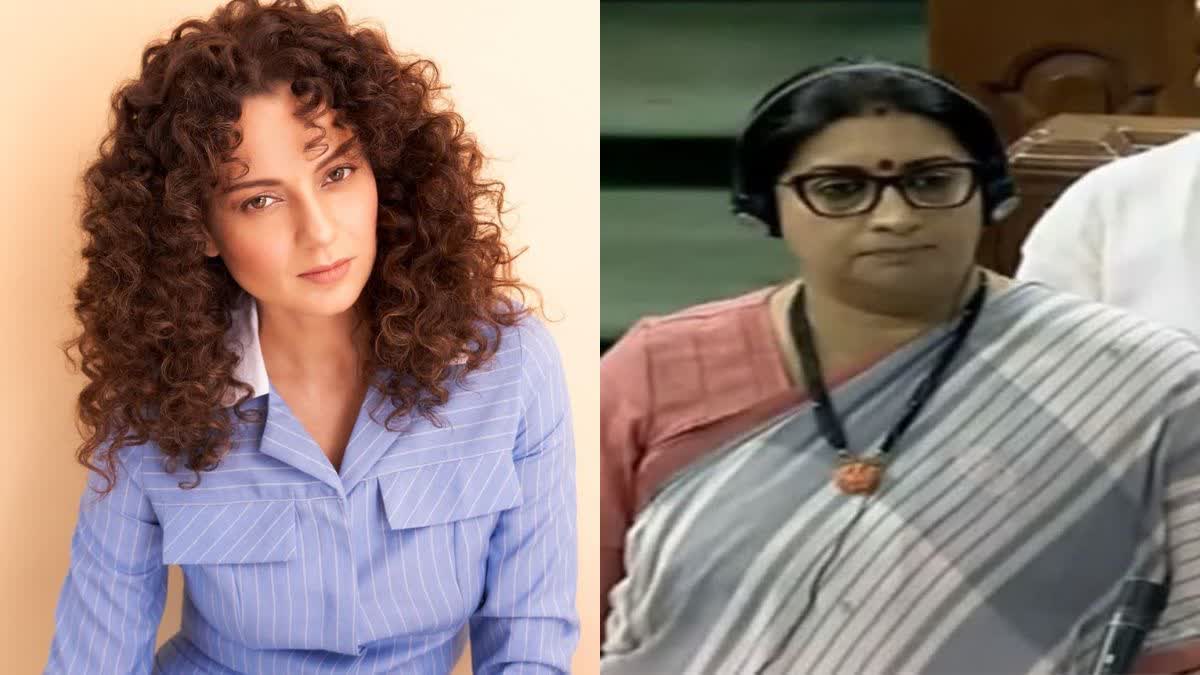 Kangana Ranaut supports Smriti Irani's period leave statement