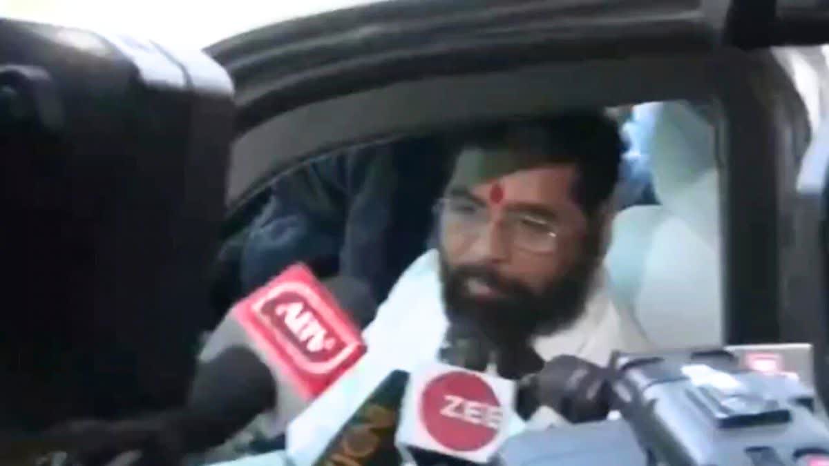 Maharashtra CM Eknath Shinde reached Jaipur