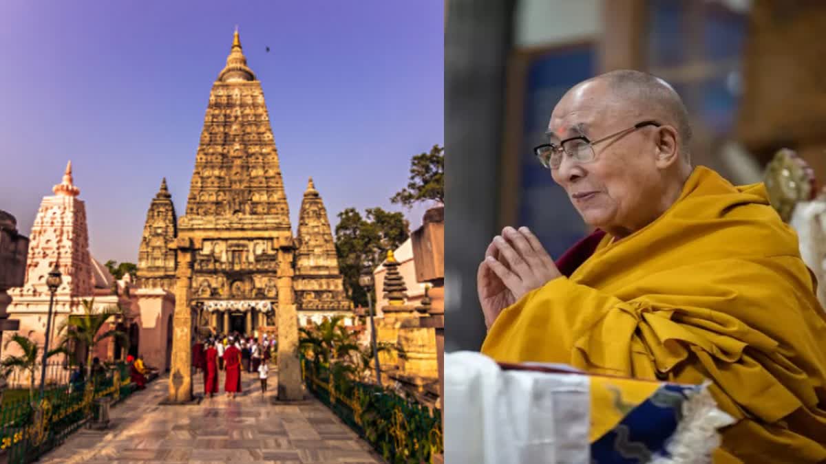 Mahabodhi temple Dalai Lama Etv Bharat