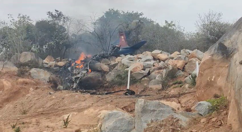 IAF Plane Crashes in Toopran