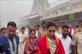 Deepika Padukone seeks blessings at Tirupati