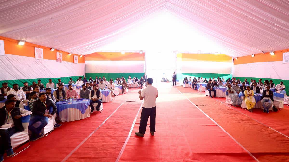 Rahul Gandhi attends NSUI national executive meet in New Delhi