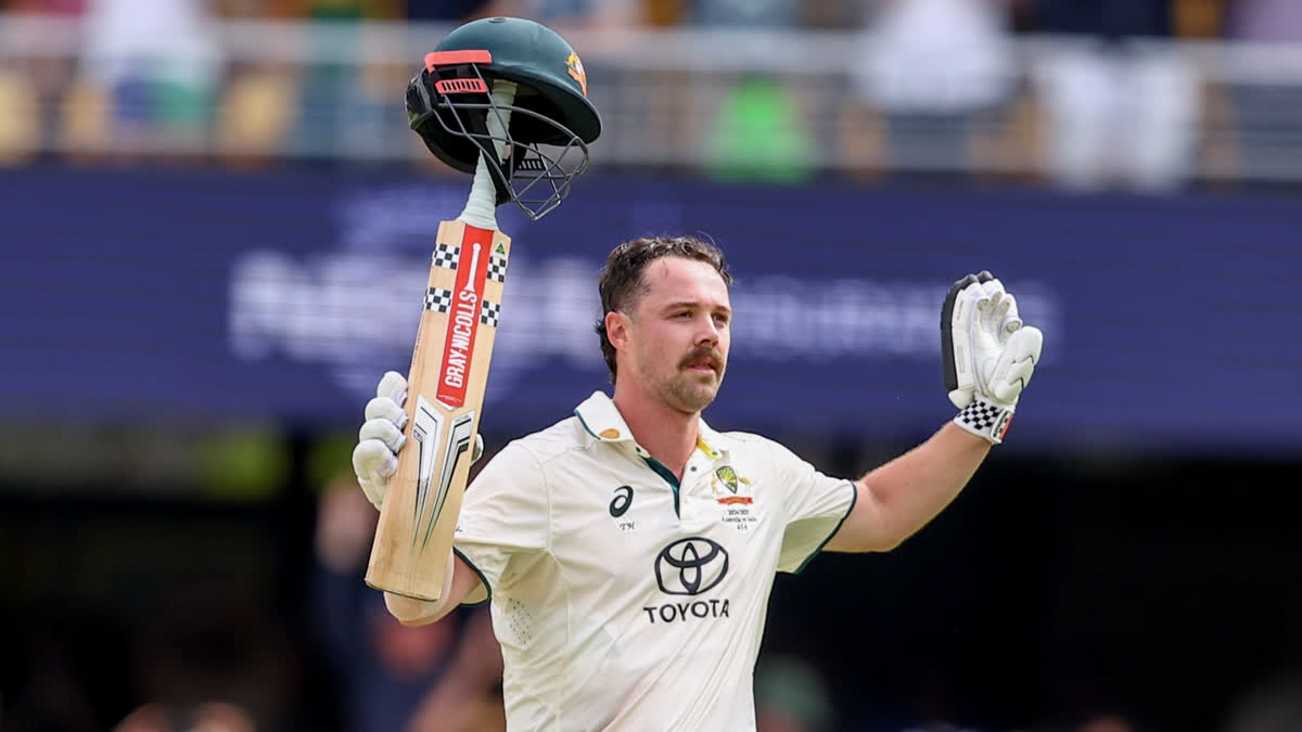 Travis Head smashed his ninth Test hundred during the third Test match between Australia and India at the Gabba in Brisbane on Sunday.