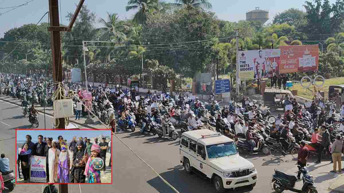 પોરબંદરના દરિયામાં કેમિકલ યુક્ત પાણી ઠાલવવાના વિરોધમાં 'અંતિમયાત્રા' કઢાઇ