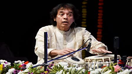 Famous Tabla maestro Zakir Hussain