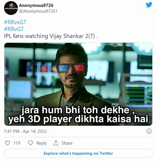 Trolls On Vijay Shankar