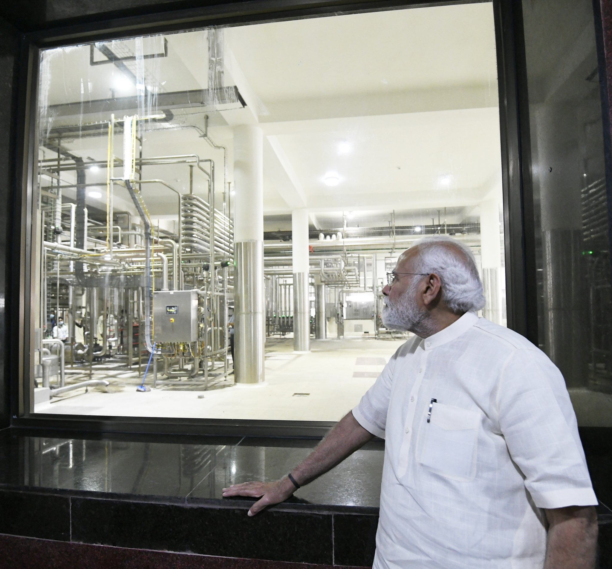 pm modi milk dairy opening