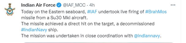 tweet of airforce