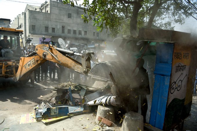 illegal encroachments in Jahangirpuri