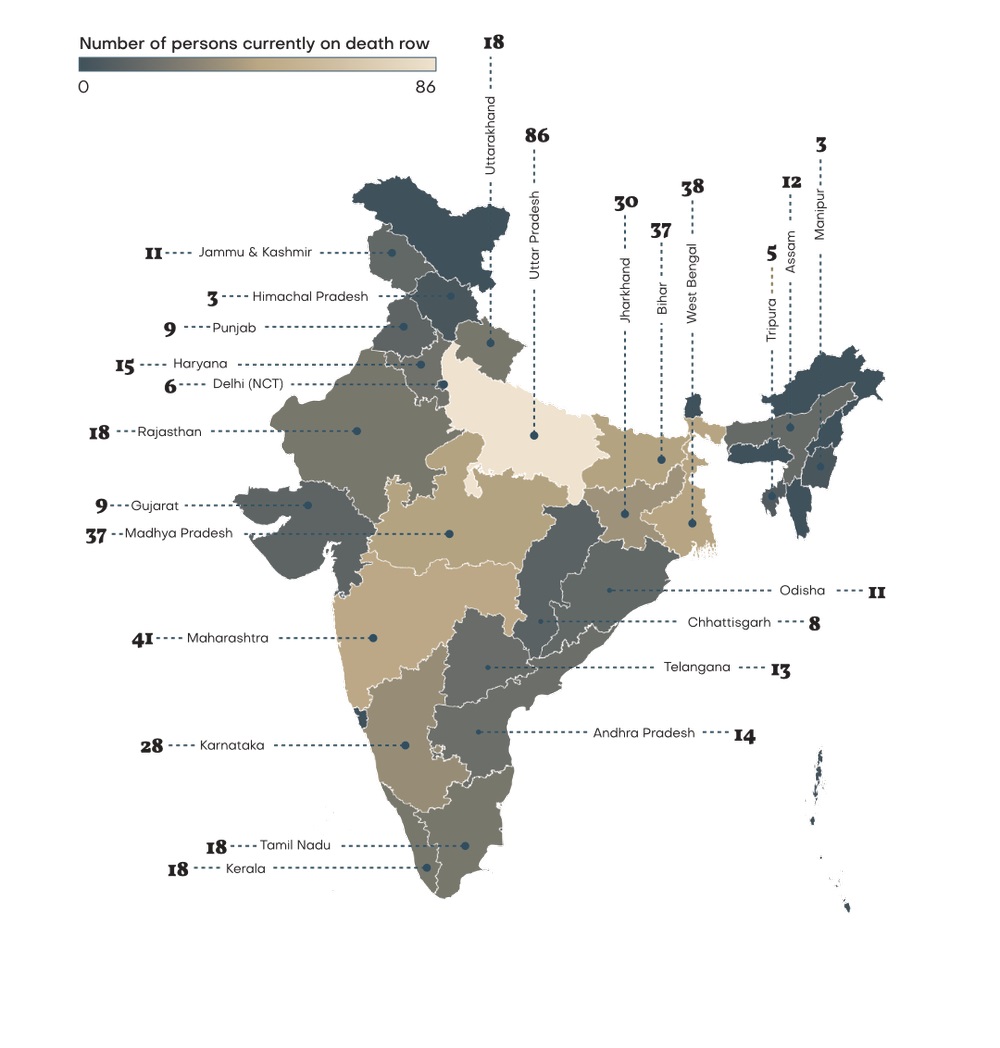 Source: Death Penalty in India: Annual Statistics Report - NLU, Delhi