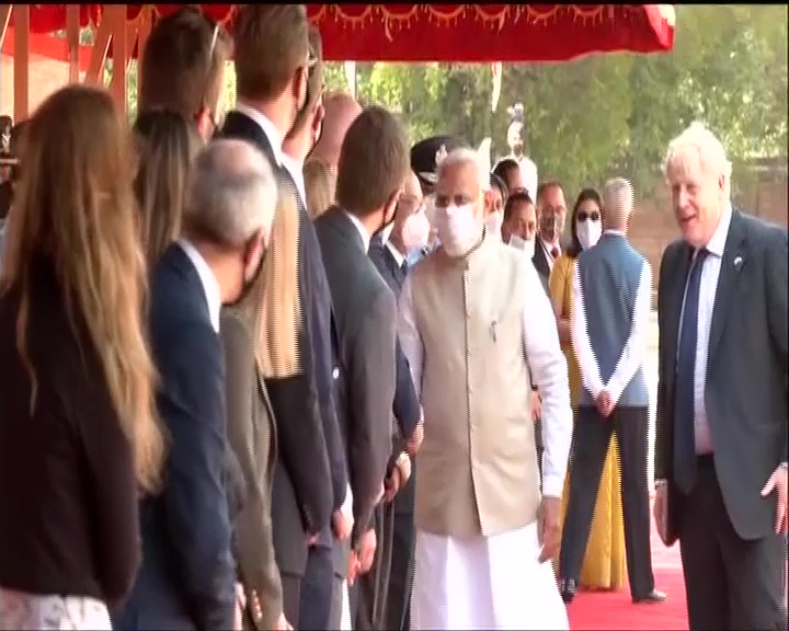 Boris Johnson Modi Meeting