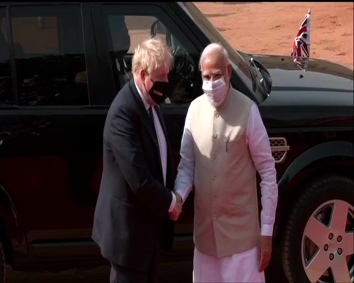 Boris Johnson Modi Meeting