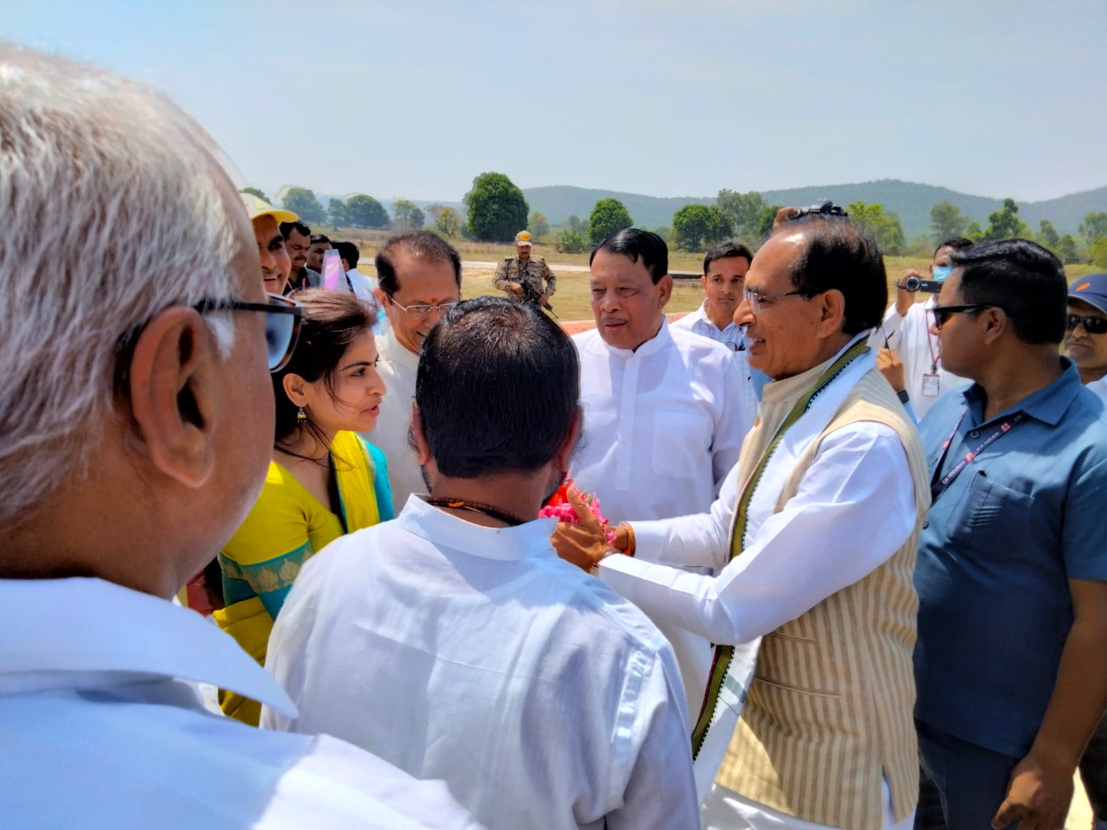 Amarkantak helipad anuppur