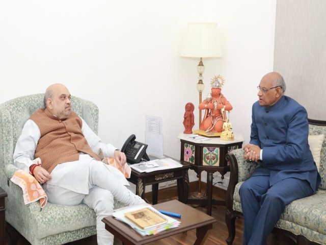 governor ramesh bais meeting with home minister