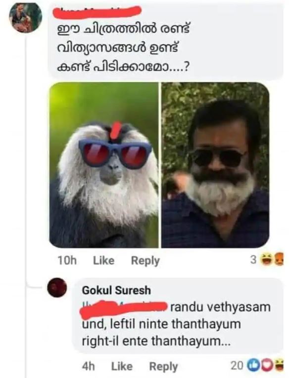 Gokul Suresh viral reply  'ലെഫ്‌റ്റില്‍ നിന്‍റെ തന്തയും റൈറ്റില്‍ എന്‍റെ തന്തയും'  Gokul Suresh reply to social media abuser  Suresh Gopi donates to mimicry artist  മറുപടിയുമായി ഗോകുല്‍ സുരേഷ്‌