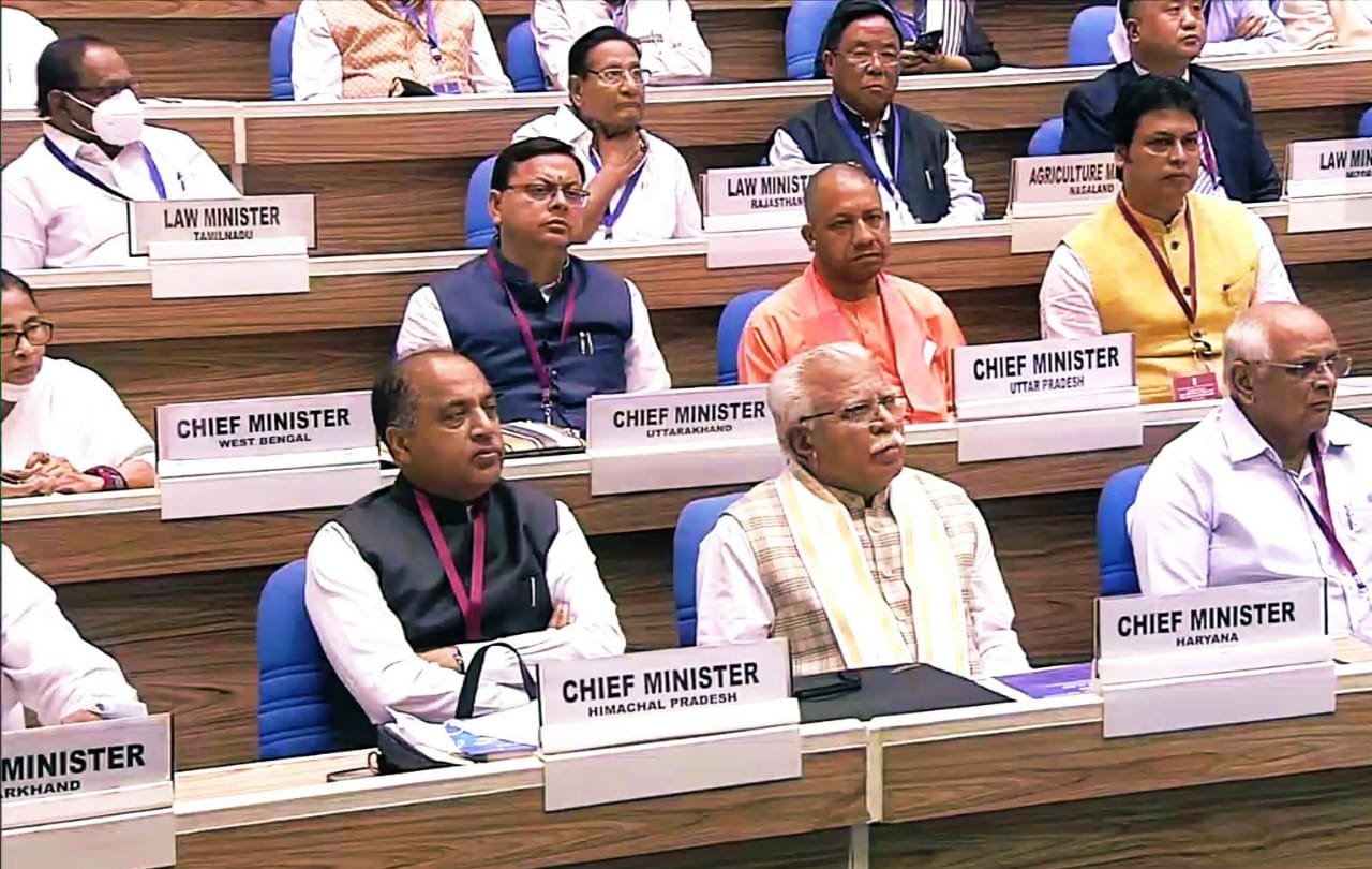 CM Jairam at the joint conference of Chief Justices and Chief Ministers.