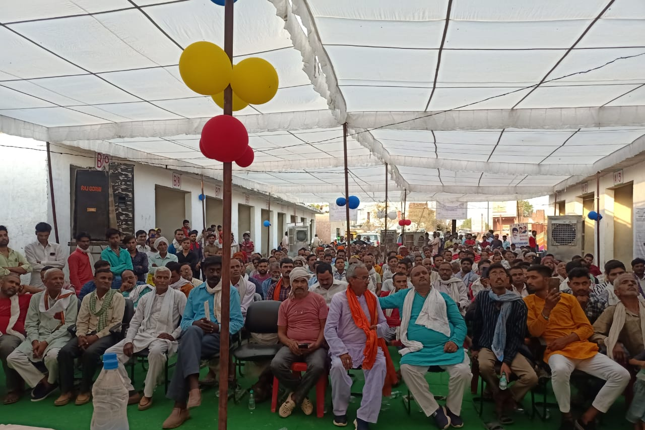 Bhind News Inauguration of new vegetable market of 55 shops built at a cost of 34 lakhs