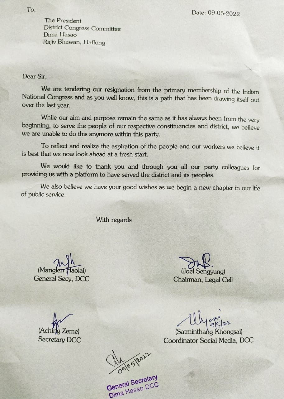 four-congress-leaders-resigns-from-party-in-dima-hasao