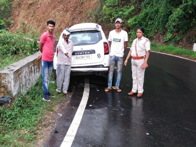 car accident in Charmadi Ghat
