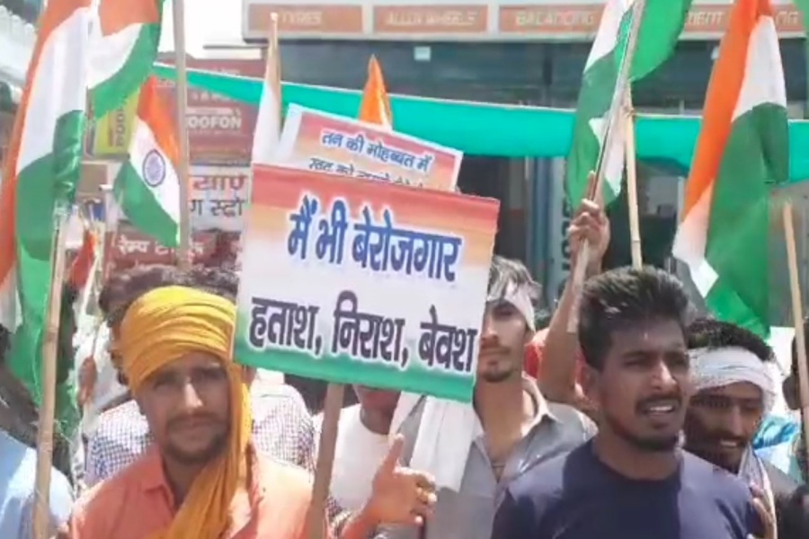 Demonstration in Sirsa for recruitment in army