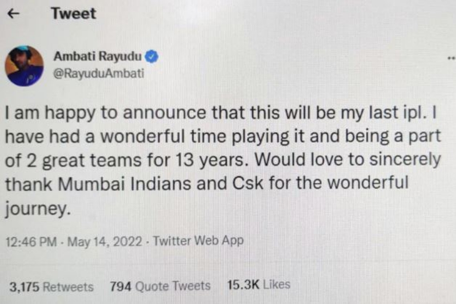 Rayudu IPL Retirement