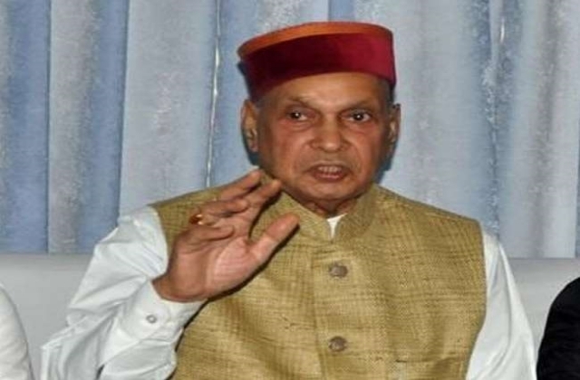 Prem Kumar Dhumal on Solan tour