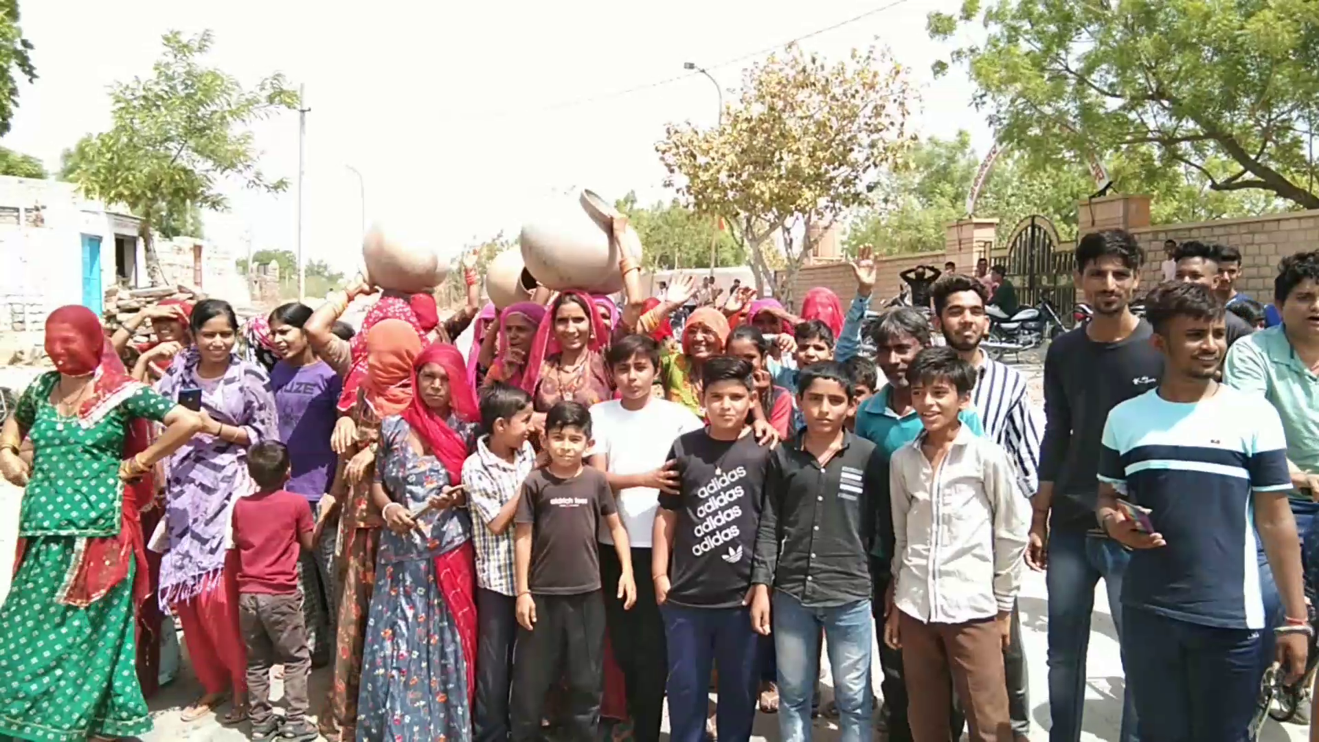 Protest against water crisis in Pali