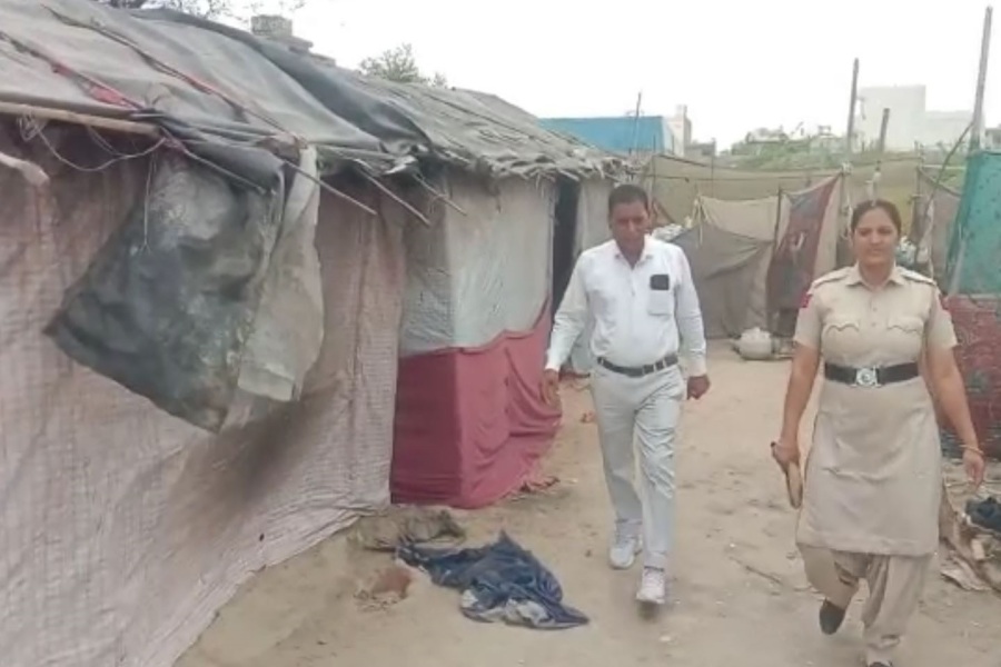 Search operation in the slum of Bhiwani