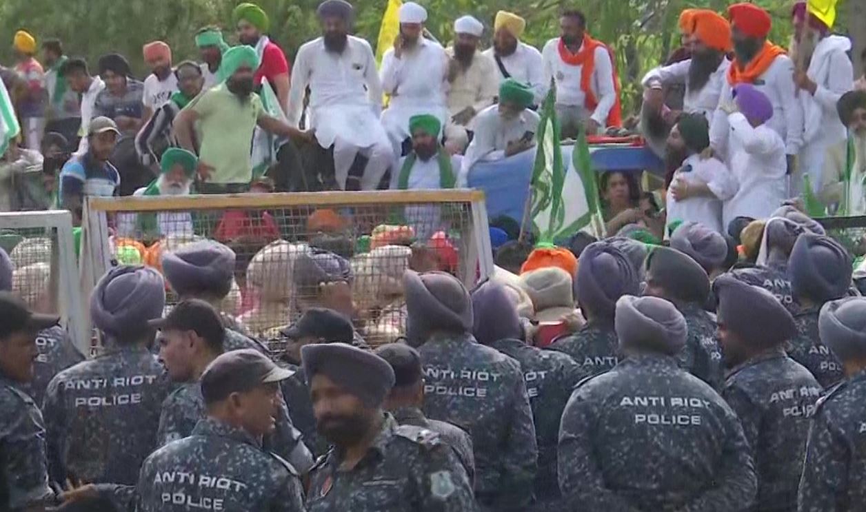 Mohali Farmers Dharna