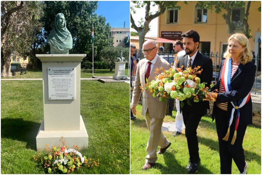 Anurag Thakur pays tributes to Princess of Chamba Bannu Pan Dei in france