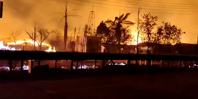 Massive fire at Ballarpur Paper Mill