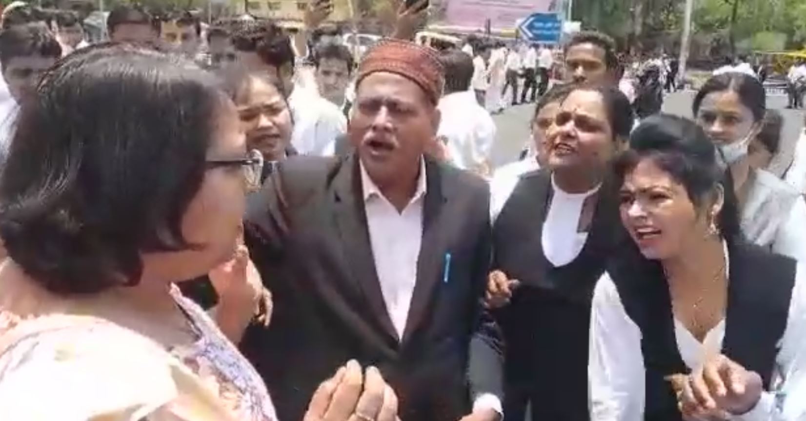 Lawyer protest in Bhopal