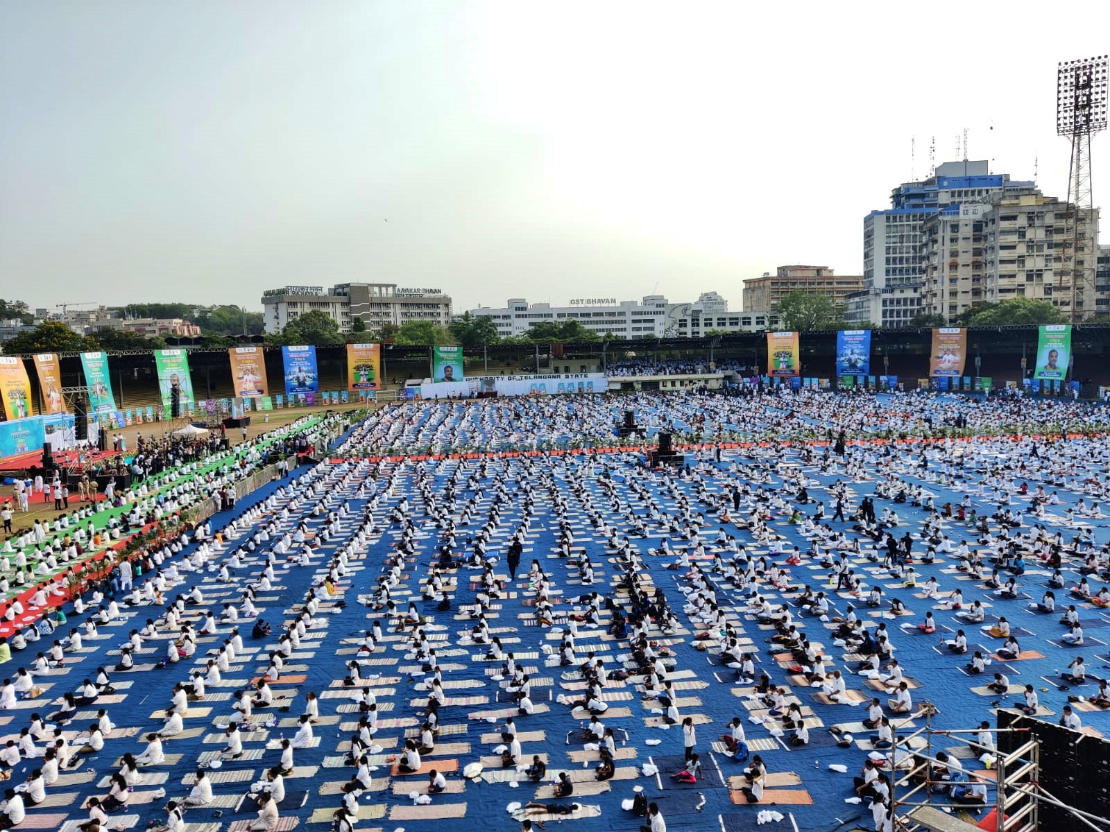 YOGA UTSAV 2022 AT LB STADIUM IN HYDERABAD