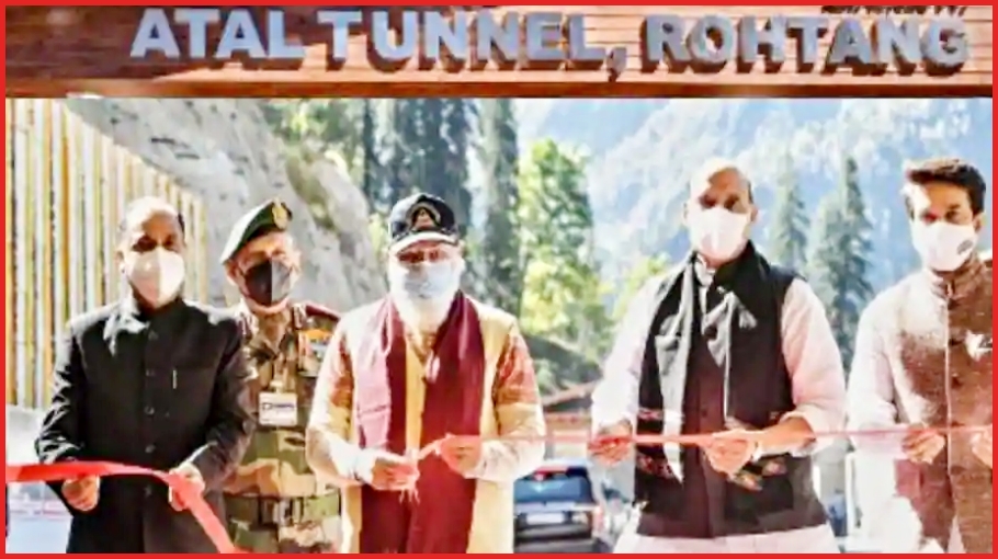 PM Narendra Modi inaugurates Atal Tunnel Rohtang in Himachal