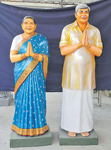 granthi satyalakshmikantharao is constructing temple for his parents in guntur