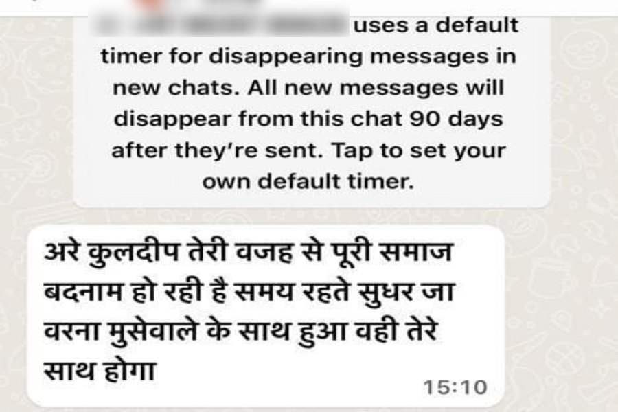 death threats to kuldeep bishnoi