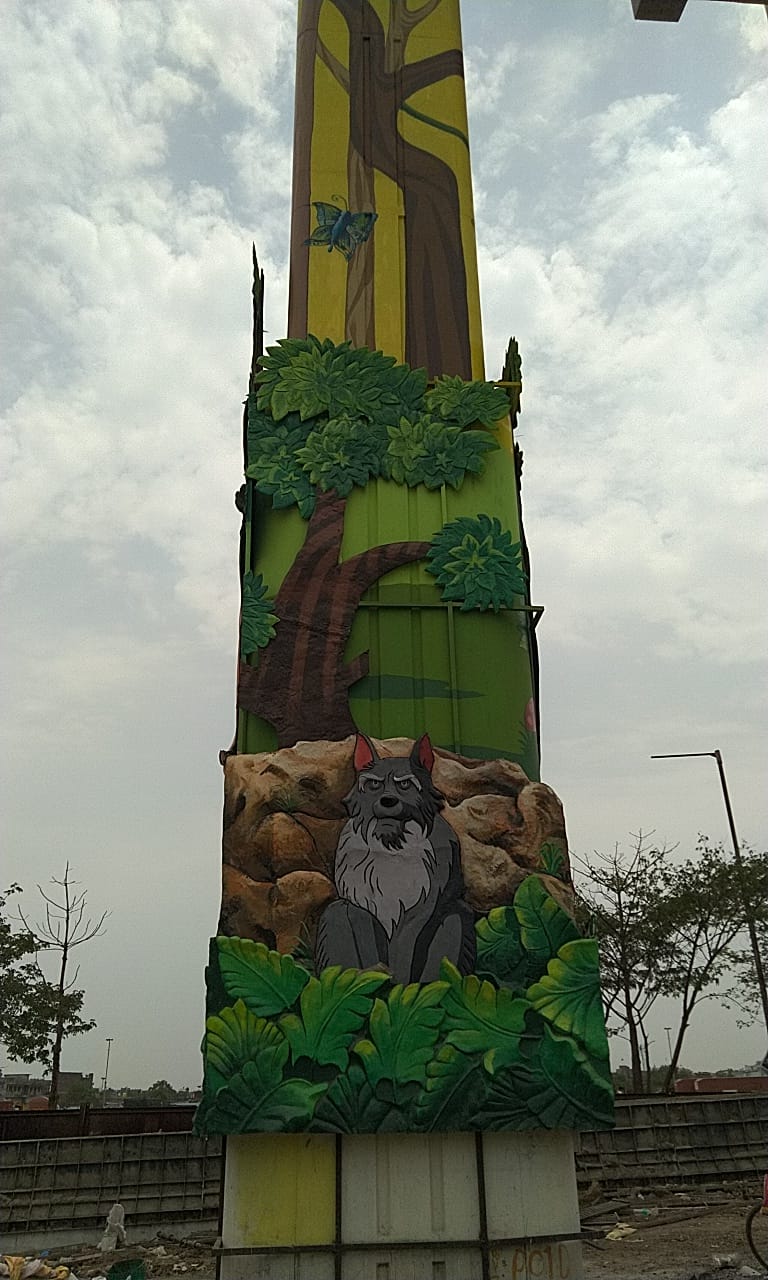 maha metro painted mowgli news nagpur