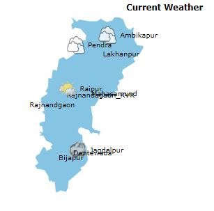 chhattisgarh weather report today