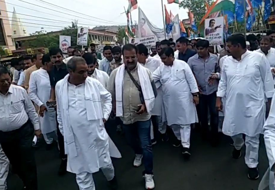 Protest of congress in gehlot government