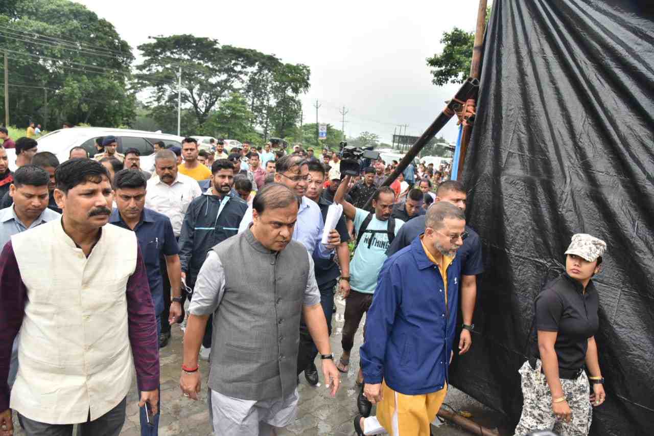 CM Himanta Biswa Sarma at Baihata chariali