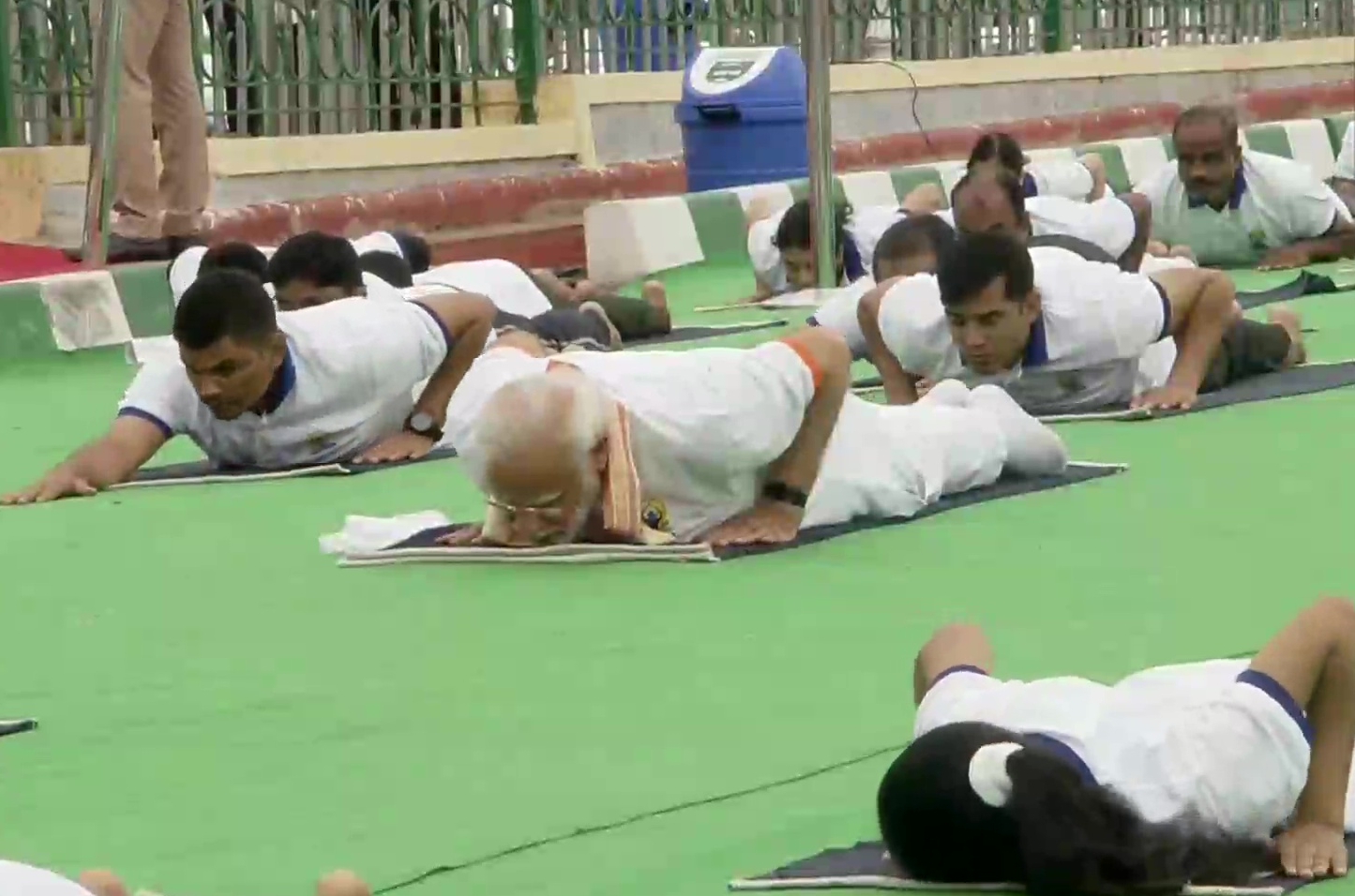 Yoga brings peace to our universe, PM Modi performs Yoga in Mysuru