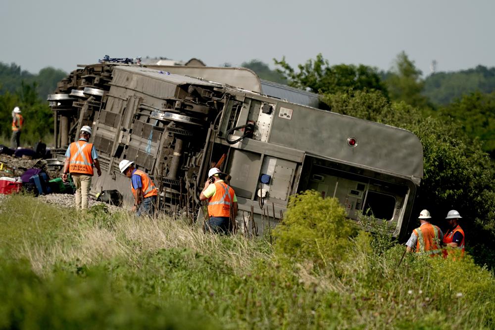 Train accident in America