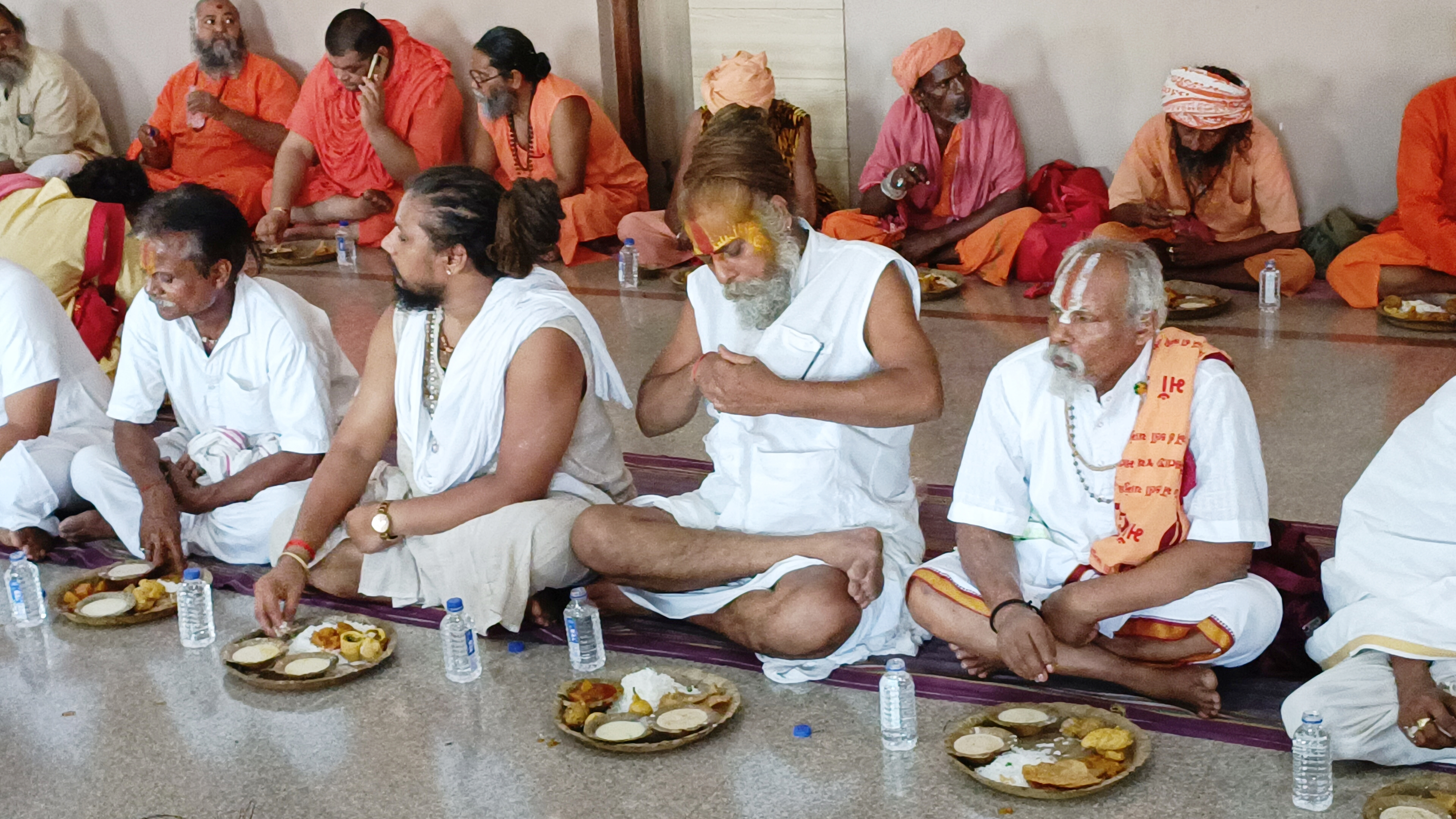 સાધુ સંતોએ પ્રસાદનો લીધો લ્હાવો