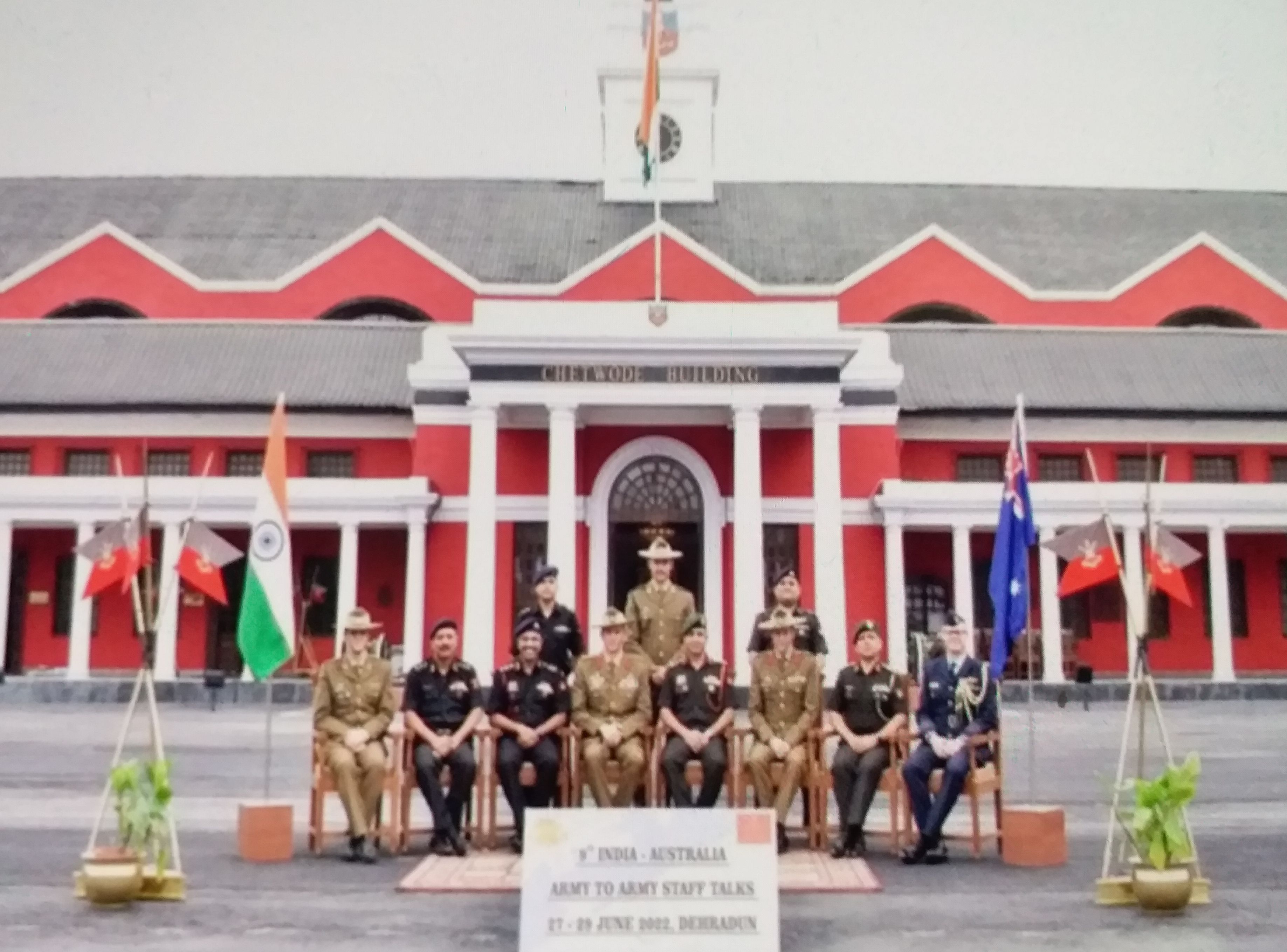 Center for Land Warfare Study  india australia strategic ties on defence  Indian Military Academy  India Australia Army Officers meeting  Defence strategic ties  India Australia hold 9th Army to Army Staff Talks  Army Staff Talks in IMA Dehradun  ಉತ್ತರಾಖಂಡ್​ನ ಡೆಹ್ರಾಡೂನ್‌ನಲ್ಲಿರುವ ಇಂಡಿಯನ್ ಮಿಲಿಟರಿ ಅಕಾಡೆಮಿ  ಭಾರತ ಮತ್ತು ಆಸ್ಟ್ರೇಲಿಯಾದ ಸೇನೆಯ ಸೇನಾ ಅಧಿಕಾರಿಗಳ ನಡುವಿನ 9ನೇ ಸಂವಾದ  ಉಭಯ ಸೇನೆಗಳ ನಡುವೆ ರಕ್ಷಣಾ ಸಹಕಾರ ಮಾರ್ಗಸೂಚಿ  ಇಂಡಿಯನ್ ಮಿಲಿಟರಿ ಅಕಾಡೆಮಿ ಸುದ್ದಿ