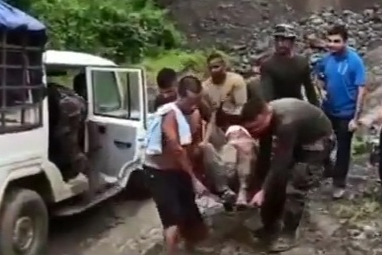 Territorial Army camp hit by landslide